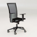 Silla Polo con brazos fijos y respaldo de malla | Laoficinaonline