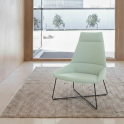 Sillón Dunas XL con respaldo alto y base de varilla  | Laoficinaonline