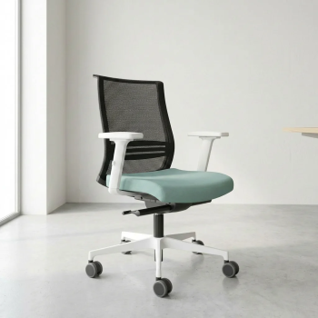 Sillón direccional WIN respaldo bajo blanco | Laoficinaonline