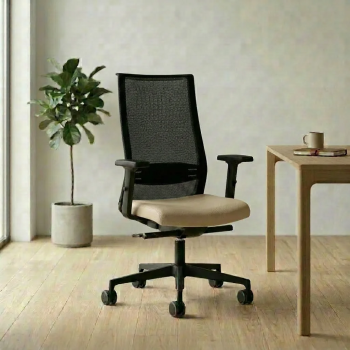 Sillón direccional Win negro respaldo alto y bajo - Laoficinaonline.es