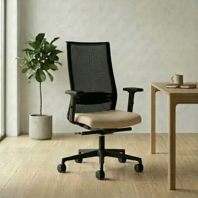 Sillón direccional Win negro respaldo alto y bajo - Laoficinaonline.es