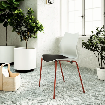 Silla confidente Tenzing apilable y versátil | Laoficinaonline
