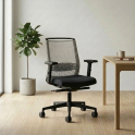 Sillón direccional Win negro respaldo alto y bajo - Laoficinaonline.es
