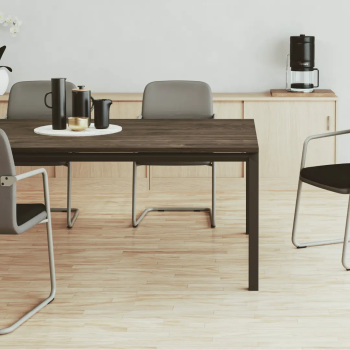 Mesa de oficina Metrik con estructura metálica | Laoficinaonline