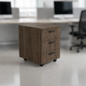 Cajonera de oficina de madera 3 cajones | Laoficinaonline