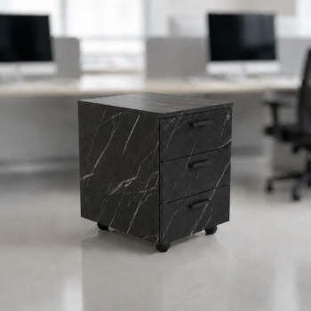 Cajonera de oficina de madera 3 cajones | Laoficinaonline
