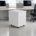 Cajonera de oficina de madera 3 cajones | Laoficinaonline
