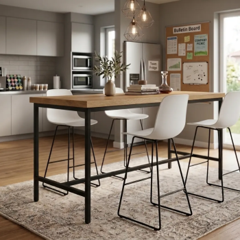 Silla alta Varya con base trineo para oficina y colectividades  | Laoficinaonline