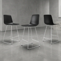 Silla media Varya con base trineo para oficina y reuniones  | Laoficinaonline