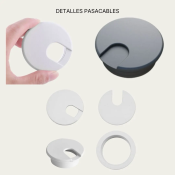 Pasacables redondo para mesas de oficina | Laoficinaonline