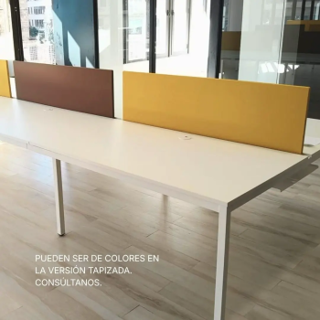 Panel separador para mesas de coworking  | Laoficinaonline