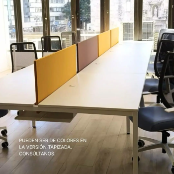 Panel separador para mesas de coworking  | Laoficinaonline