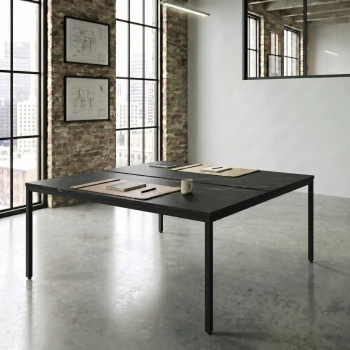 Mesa coworking Line bench oficina multipuesto | Laoficinaonline