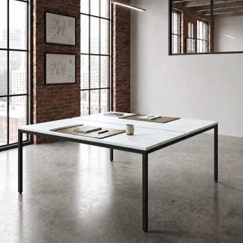 Mesa coworking Line bench oficina multipuesto | Laoficinaonline