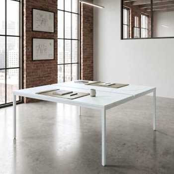 Mesa coworking Line bench oficina multipuesto | Laoficinaonline