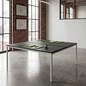 Mesa coworking Line bench oficina multipuesto | Laoficinaonline