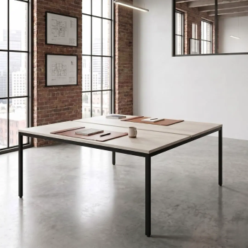 Mesa coworking Line bench oficina multipuesto | Laoficinaonline