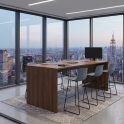 Taburete alto Varya con base trineo para oficina y coworking  | Laoficinaonline
