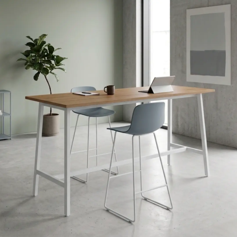 Taburete alto Varya con base trineo para oficina y coworking  | Laoficinaonline