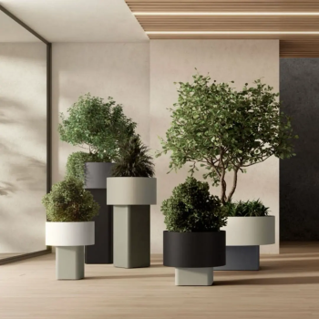 Jardinera Verissimo de aluminio para oficinas y espacios contract | Laoficinaonline