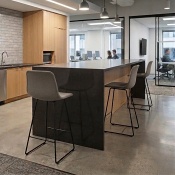 Silla media Varya con base trineo para oficina y reuniones | Laoficinaonline