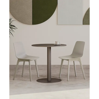 Mesa redonda Flat de madera para oficinas y reuniones | laoficinaonline