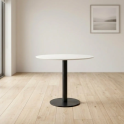 Mesa redonda Flat de madera para oficinas y reuniones | laoficinaonline