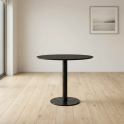 Mesa redonda Flat de madera para oficinas y reuniones | laoficinaonline