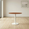 Mesa redonda Flat de madera para oficinas y reuniones | laoficinaonline