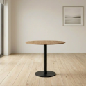 Mesa redonda Flat de madera para oficinas y reuniones | laoficinaonline