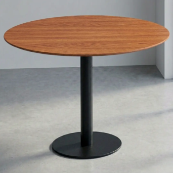 Mesa redonda Flat de madera para oficinas y reuniones | laoficinaonline