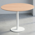 Mesa redonda Flat de madera para oficinas y reuniones | laoficinaonline