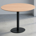 Mesa redonda Flat de madera para oficinas y reuniones | laoficinaonline