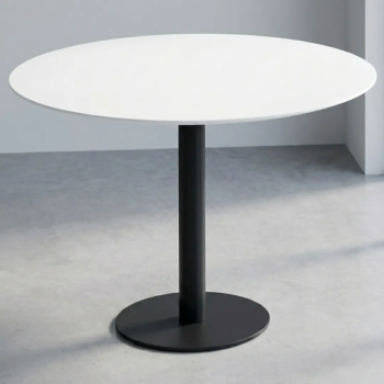 Mesa redonda Flat de madera para oficinas y reuniones | laoficinaonline