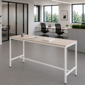 Mesa alta para reunion o zona office, mesa operativa alta para reuniones colaborativas.