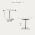 Mesa redonda Flat de madera para oficinas y reuniones | laoficinaonline
