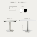 Mesa redonda Flat fenólico para exterior e interior | laoficinaonline