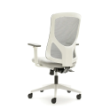 Silla ergonómica Nantes blanca con respaldo de malla | Laoficinaonline