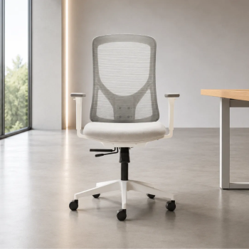 Silla ergonomica Nantes Blanca diseño y normativa UNE EN 1335