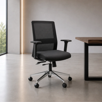 Silla ergonomica NIZA de Euromof normativa 1335 para oficina. Uso intensivo