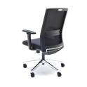 Silla ergonómica XXL Niza negra para personas de hasta 120 kg. UNE EN 1335 | Laoficinaonline