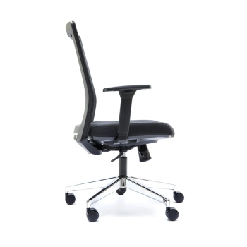 Silla ergonómica XXL Niza negra para personas de hasta 120 kg. UNE EN 1335 | Laoficinaonline