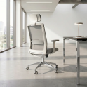 Silla ergonómica XXL Niza con cabezal para personas de hasta 120 kg. UNE 1335 | Laoficinaonline