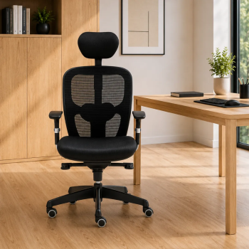 Silla ergonómica Boston 24h con cabezal y soporte lumbar | Laoficinaonline