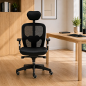 Silla ergonómica Boston 24h con cabezal y soporte lumbar | Laoficinaonline