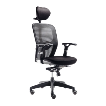 Silla ergonómica Boston 24h con cabezal y soporte lumbar | Laoficinaonline