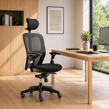 Silla ergonómica Boston 24h con cabezal y soporte lumbar | Laoficinaonline