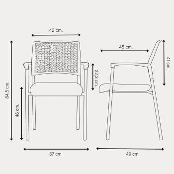 Silla fija Manila apilable para oficina y salas de espera | Laoficinaonline