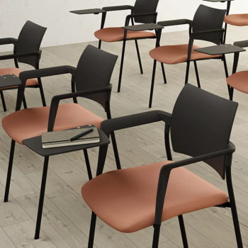Silla fija Dream apilable para oficina y colectividades | Laoficinaonline