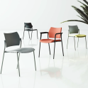 Silla fija Dream apilable para oficina y colectividades | Laoficinaonline